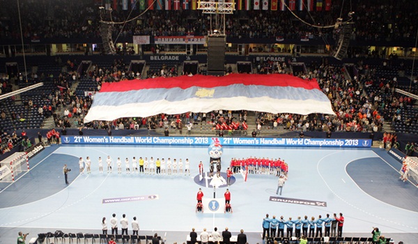 Naisten MM2013 Belgrad arena